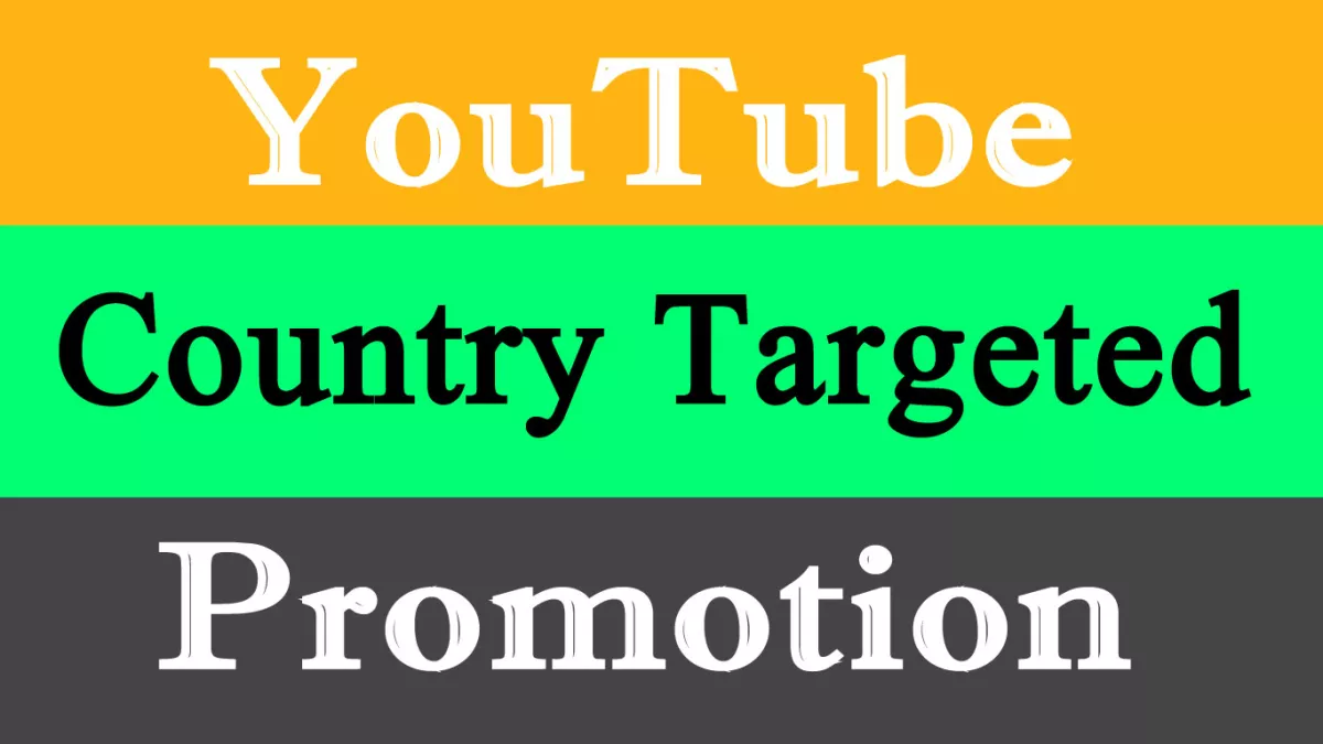 1000 Targeted YouTube video Promotion in USA, UK, Italy, Australia, CANADA Etc via Real Ads